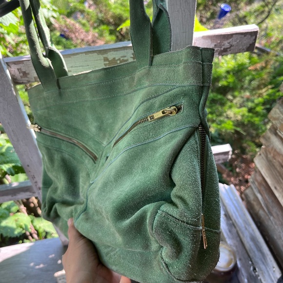 Y2K Urban Outfitters green suede purse - Picture 5 of 7